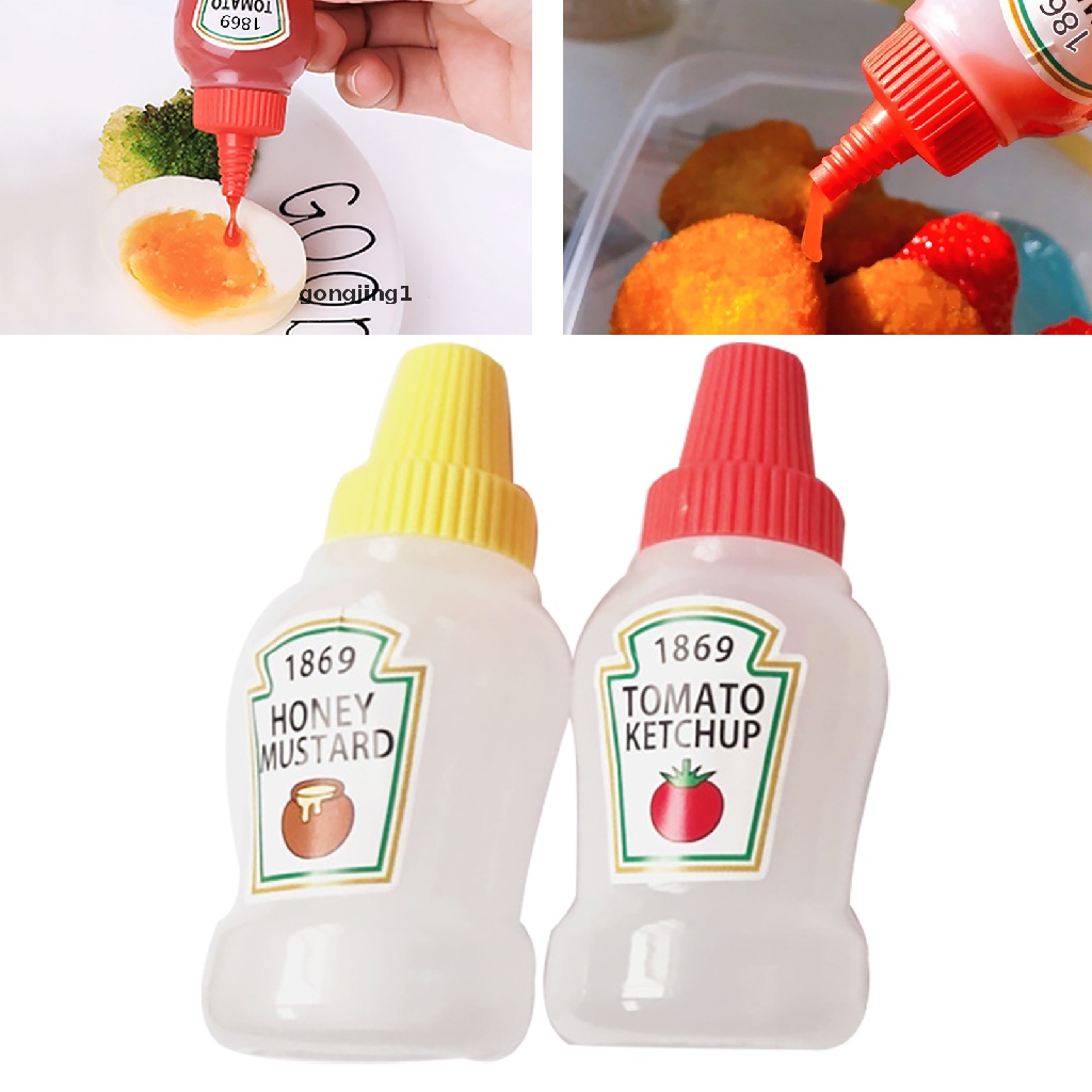 GGG Mini Condiment Sauce Bottle Small Containers Lovely Cat Dog Bento Bottles Lunch ID