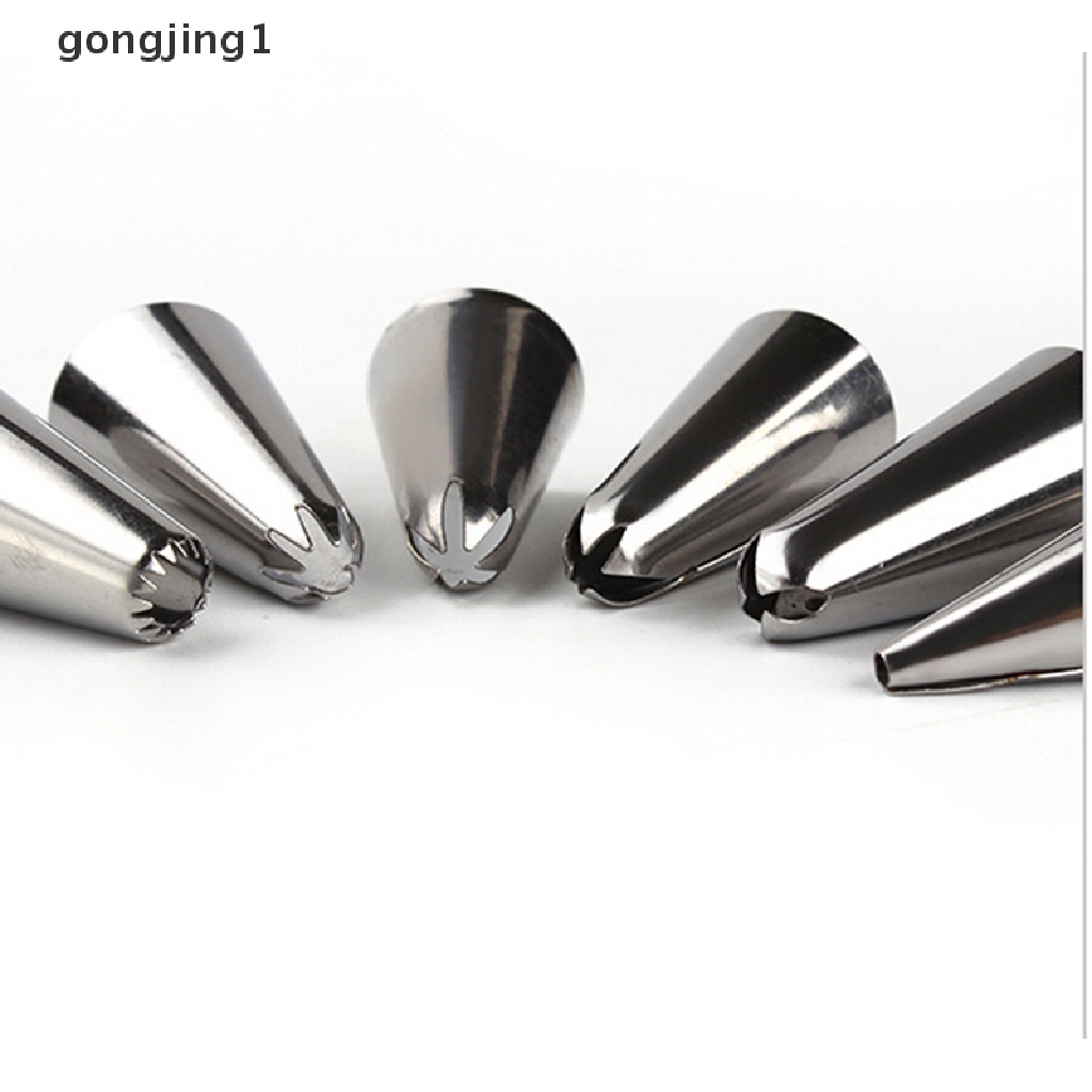 Ggg 6Pcs New Icing Piping Nozzle Kue Decorag Sugarcraft Pastry Tips Alat Set ID