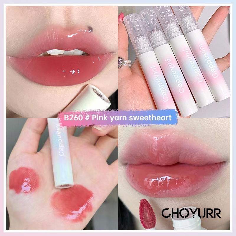 【COD】Cappuvini Lip Gloss Lip Bibir Pelangi Mutiara Non Noda Tahan Lama-CH