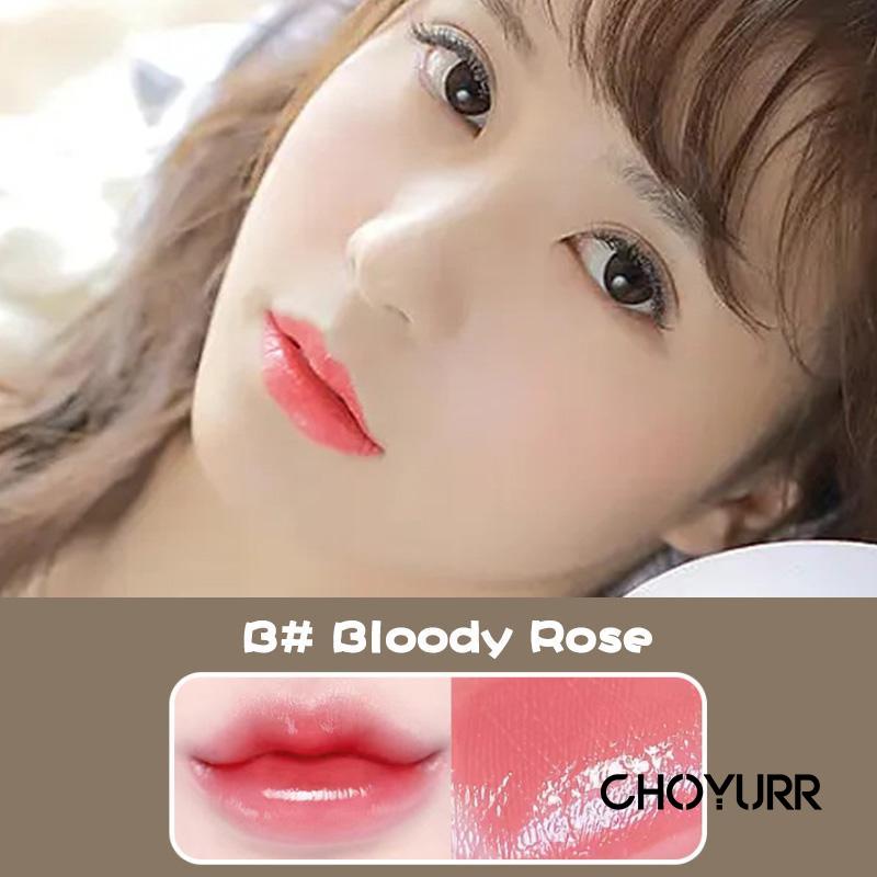 【COD】Lipstik Bunga Lipstik Jelly Pengubah Warna Foil Emas Pelembab Pelembab Lip Balm-CH