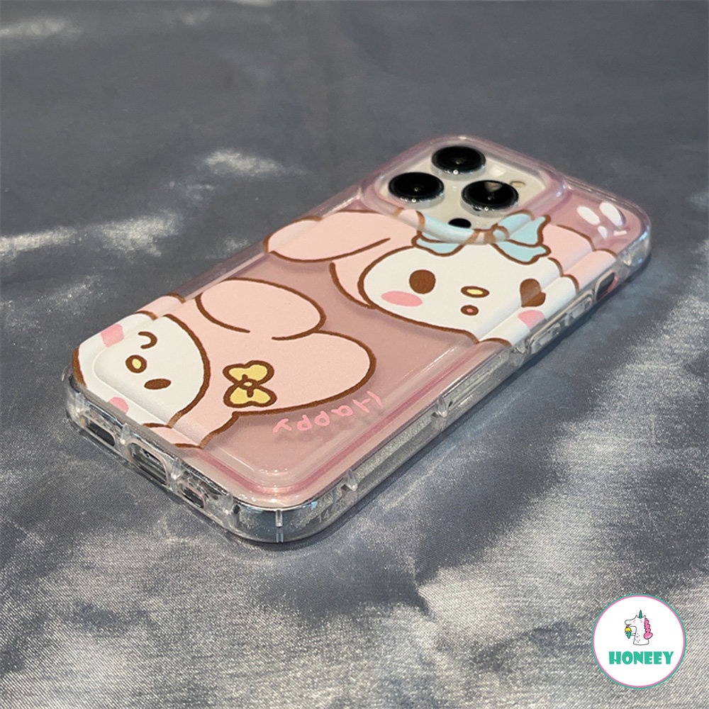 IPHONE Casing Ponsel Apel Anjing Pacha Kartun Lucu Kompatibel Dengan Iphone11 12 13 14 Pro Max Airbag Transparan Lembut Shockproof Back Cover