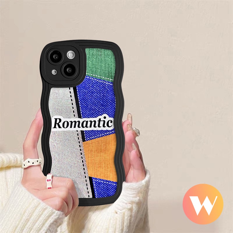 Casing Smile Splicing Kreatif Romantis Redmi Note8 11Pro 9s 9 10 11s 11 10s 10Pro Max Redmi 10A 9C 9A A1 10C 9T POCO M3 X3 NFC Pro Mi 11T Pro Wavy Edge Soft Cover