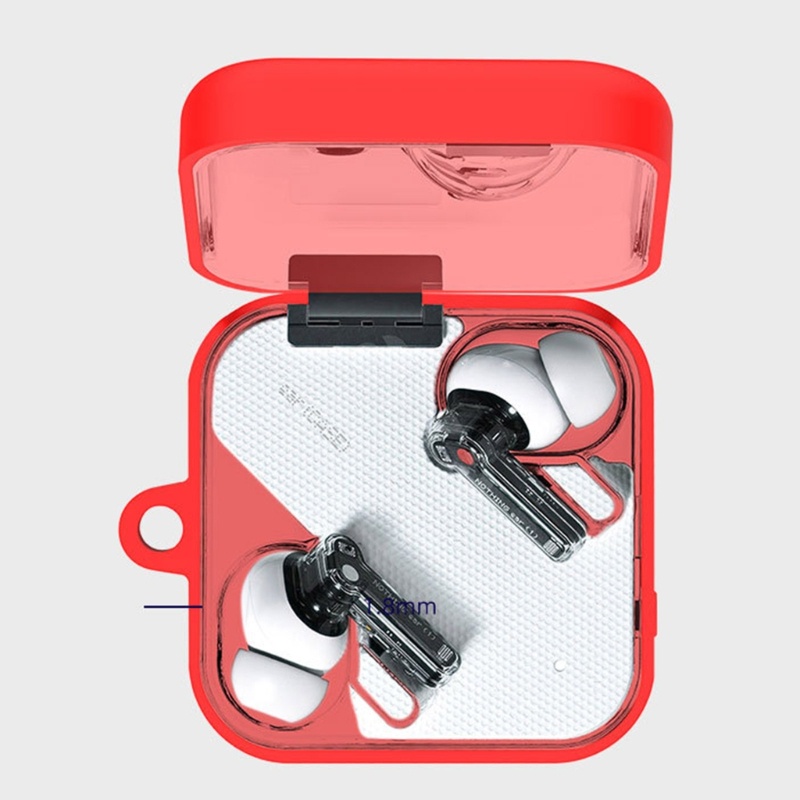 Cre Penutup Kulit Lentur Lembut Shockproof Untuk Nothing Ear (2) Kotak Penyimpanan Earphone