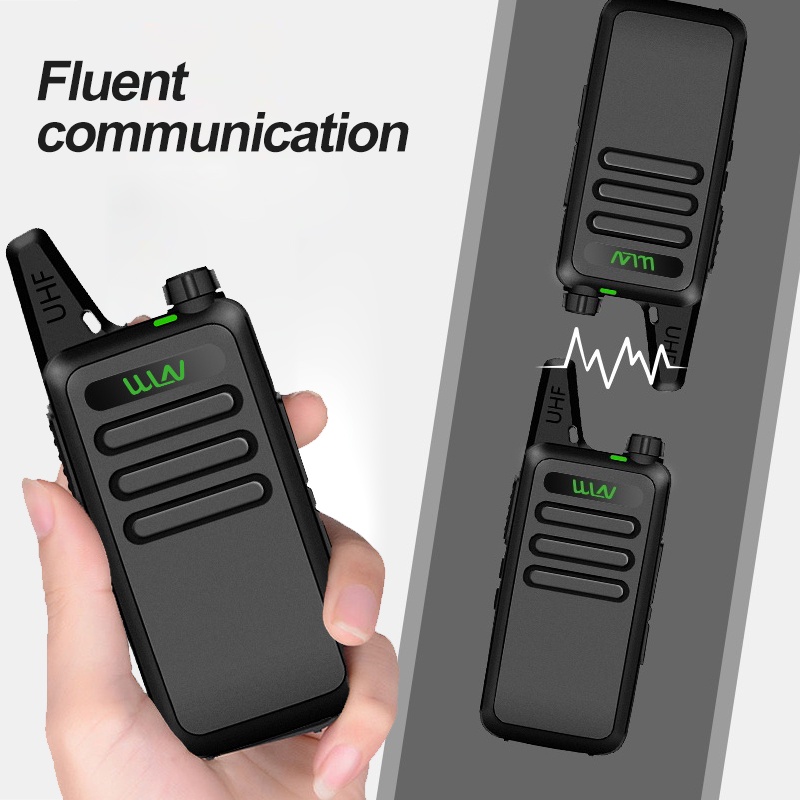 Upgrade Handy Walkie Talkie Portable Mini Walkie Talkie 2 Unit HT WLN UHF TwoWay Handy Talky Mini Walkie Talkie Jarak Jauh MurahJarak Jauh Murah Kekuatan Tinggi Waterproof