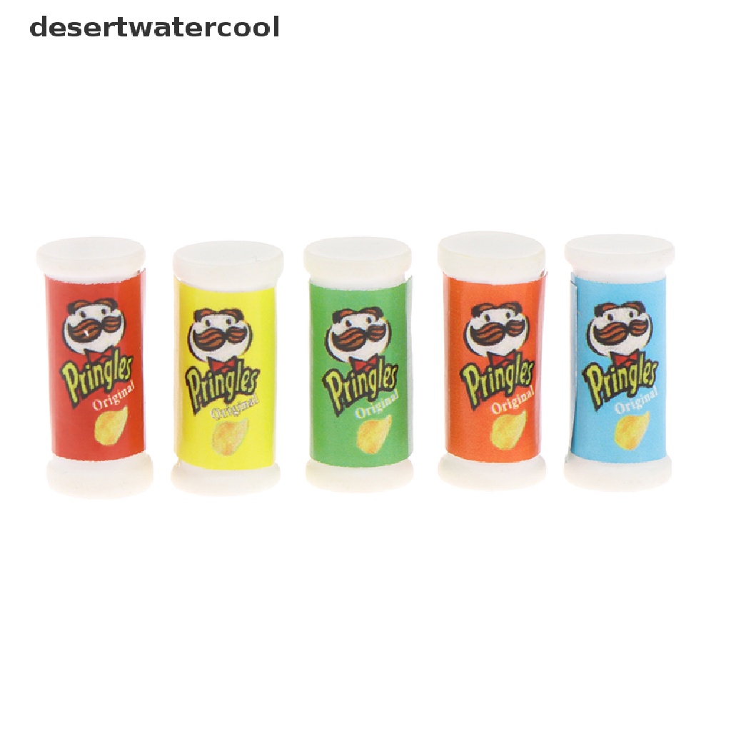 Deid 10pcs Botol Keripik Kentang Simulasi Mini Rumah Boneka Miniatur Bermain Dapur Makanan Martijn