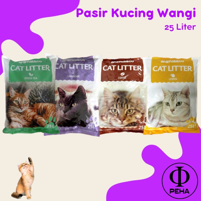 Bentonite TERMURAH Animalnco Pasir Kucing Wangi Premium Cat Litter /Karung 25L / 20kg - 1 Karung Pasir Kucing Premium