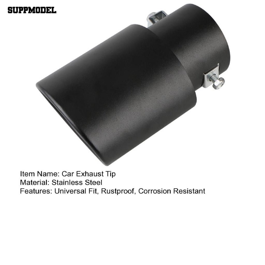 Suppmodel Ujung Knalpot Metal Tahan Lama Perlengkapan Mobil Universal Fit Car Exhaust Tip Pengganti Anti Karat