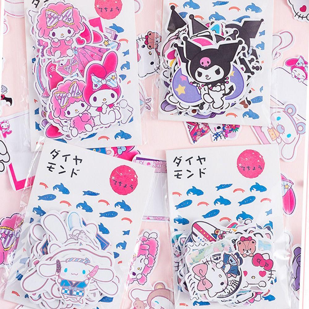 [Elegan] Goo Card Guka Sticker Anime Siswa Kartun Mainan Anak Scrapbooking Akun Tangan Cinnamoroll Perekat Diary Stiker