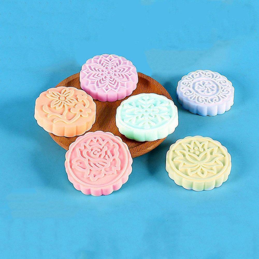 R-FLOWER 2pcs Cetakan Kue Reusable Silikon Aksesoris Dapur Jelly Mold