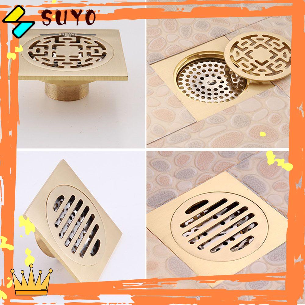 Suyo Floor Shower Drain Aksesori Kamar Mandi Pencegah Arus Balik Anti Bau Bathtub Shower Drainer