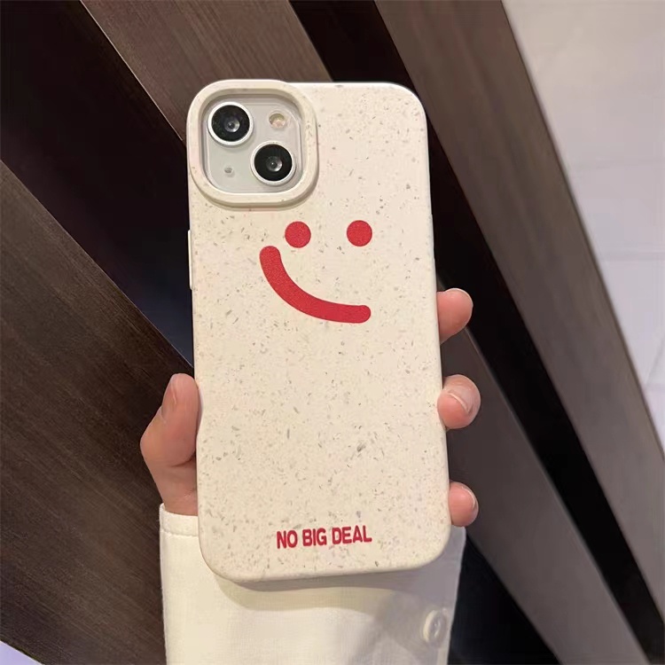 IPHONE Casing Ponsel Iphone11 ins Bahan Ramah Lingkungan Perlindungan Kamera Cocok Untuk Iphone14 13 12 14Plus Pro MAX 7 8Plus X XR XS MAX SE 12mini 13mini Model Empat Sudut Shockproof