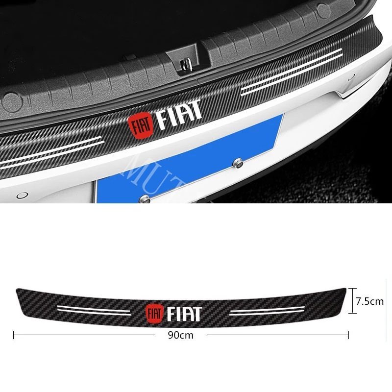 Fiat 9Pcs Stiker Pintu Mobil Carbon Fiber Sill Protection Auto Anti Gores Anti Slip Untuk Punto Palio Argo Stilo Strada Uno Toro 500 Bravo Mobi