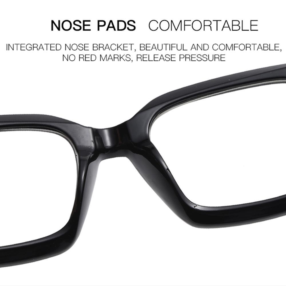 Kacamata Kotak Vintage Populer Trendy Anti Eyetrain Clear Lens TV Phone Gaming Eyeglasses