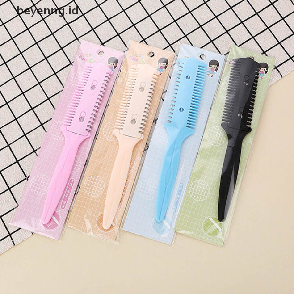 Beyen Alat Penata Rambut barber Gunting Potong Rambut styling razor magic blade comb ID