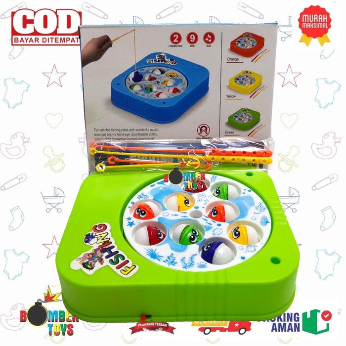 MAINAN ANAK FISHING MUSIC GAME PACINGAN MUSIK FISH 9 IKAN KAIL PANCING