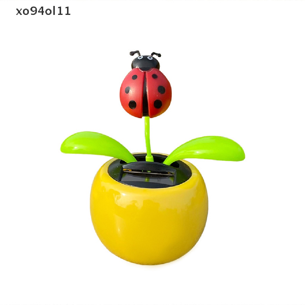 Xo Solar Flower Swingable Flower Pot Mobil Pusat Konsol Dekorasi Interior Kepala Goyang Otomatis Apple Flower OL