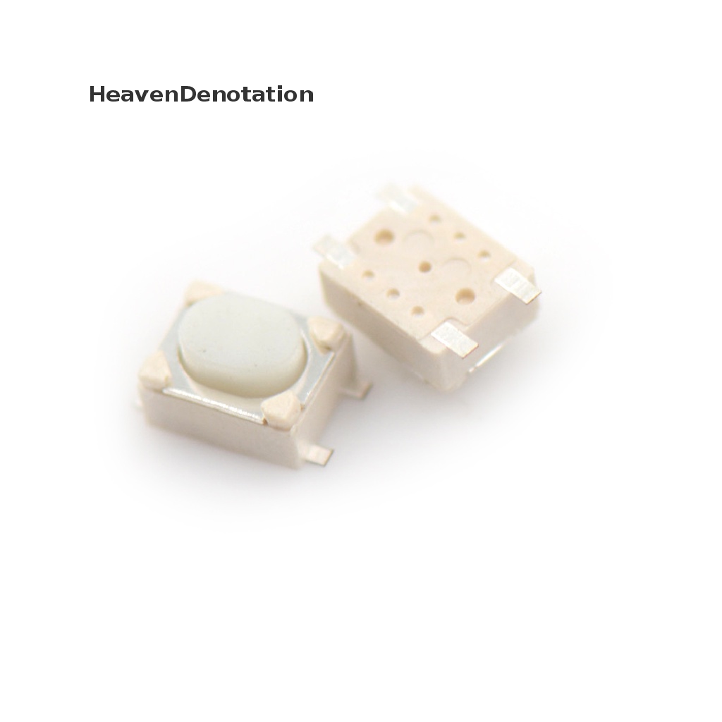 [HeavenDenotation] 50pcs 3 * 4 * 2.5mm Tactile Push Button Switch Saklar Tact Saklar Mikro 4-Pin SMD HDV
