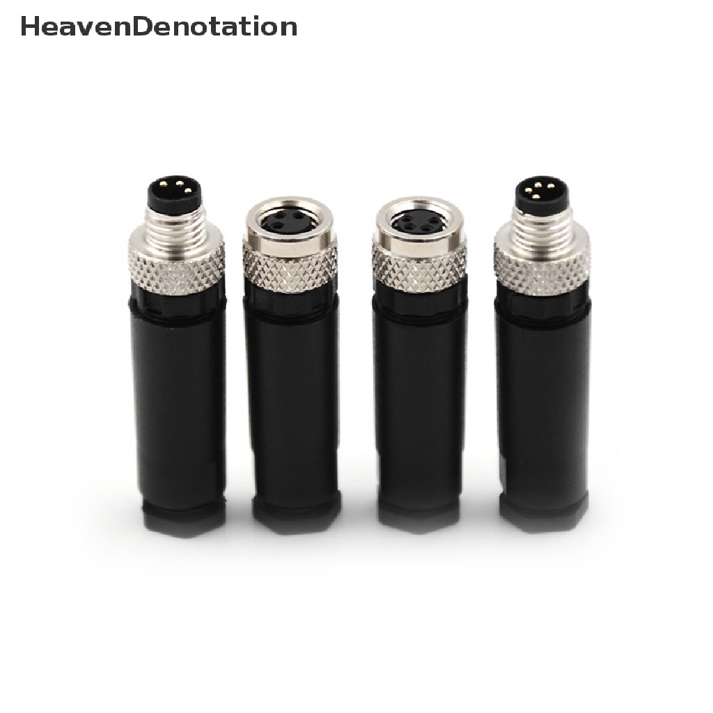 [HeavenDenotation] Konektor Sensor M8 Male Female Skrup Ulir Plug Coupling 3kabel 4pin A type HDV