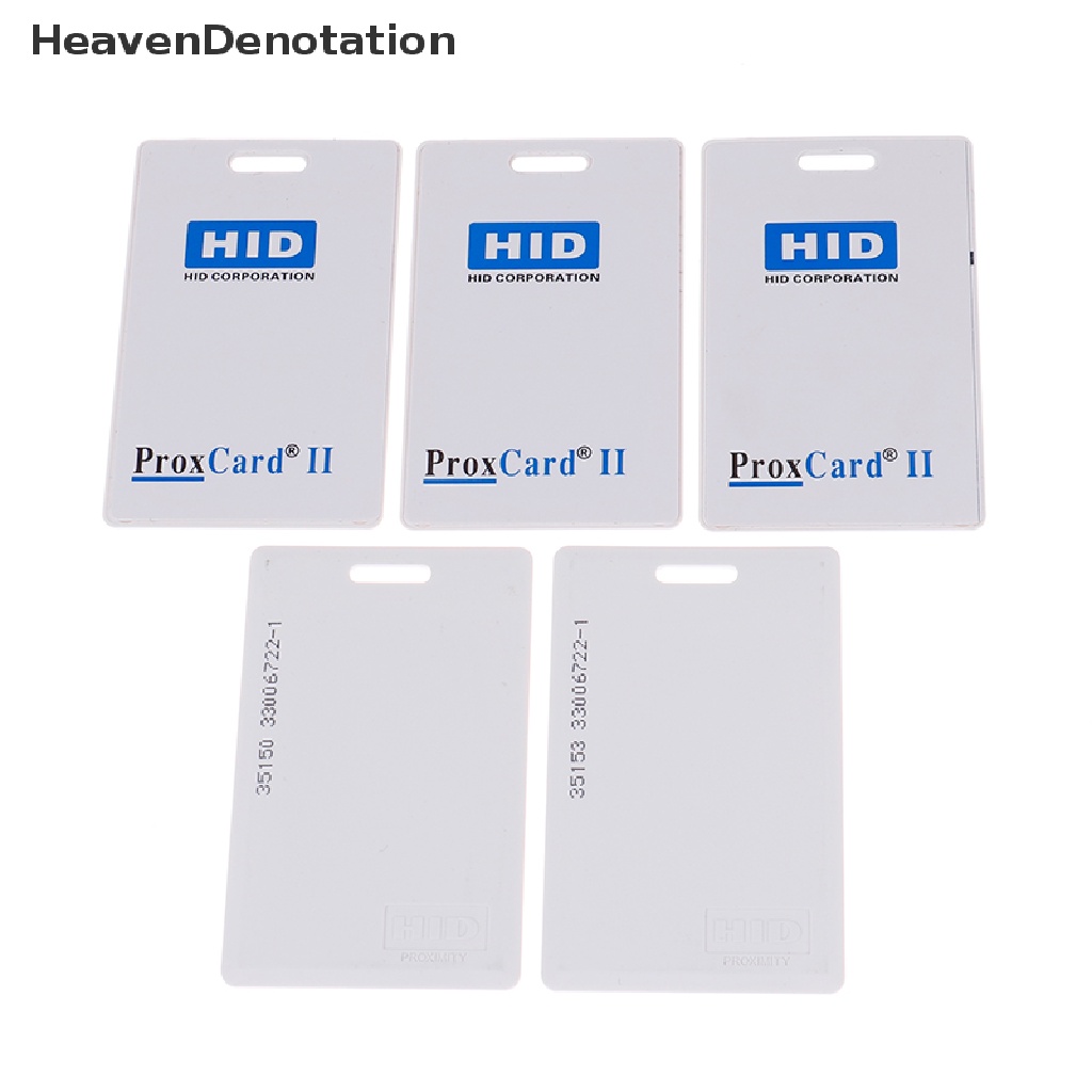 [HeavenDenotation] 5pcs 125khz HID Clam 1326kartu Kontrol Akses 26Bit 1326LSSMV Kunci Fobs HDV