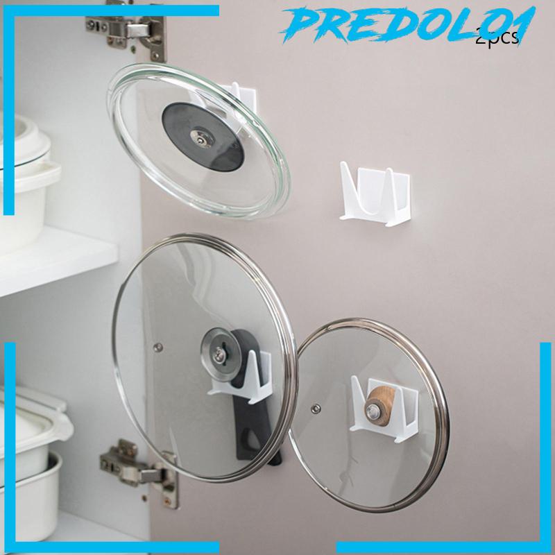 [Predolo1] Tutup Panci Organizer Holder Grill Tray Penyimpanan Untuk Pintu Lemari Dinding Roll Kertas
