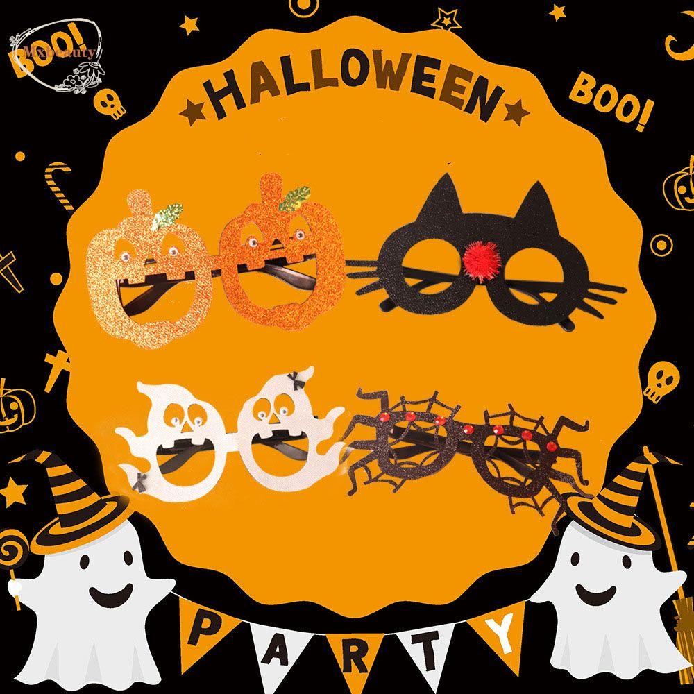 Mxbeauty Kacamata Halloween Glitter Hadiah Kepribadian Keren Spider Skull Dewasa Festival Halloween Properti Foto Anak