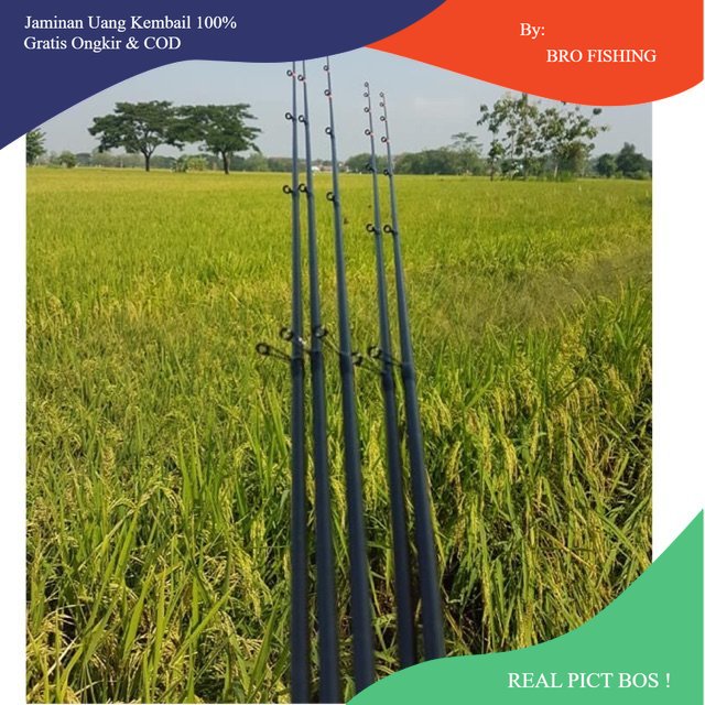 Top Section/Ujung Joran Capung 702UL 2-6 LB by Relix Nusantara free packing pipa pvc