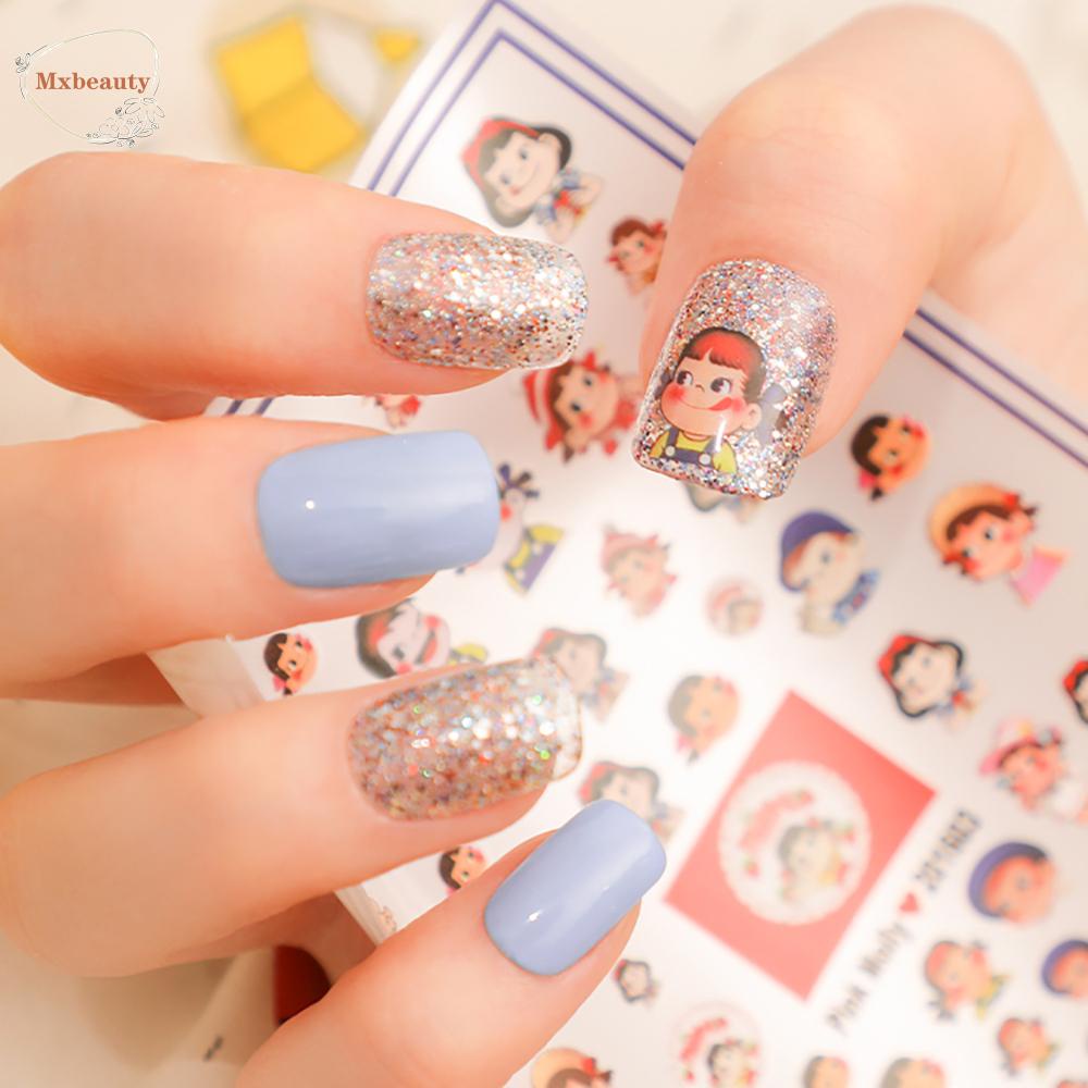 Mxbeauty Stiker Nail Art 3D Lucu Duffy Bear Aplikasi StellaLou DIY Dekorasi Nail Art