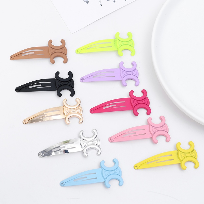 Wanita Gadis Manis Permen Warna Logam Jepit Rambut Anak Anak Lucu Multi-Warna BB Rambut Klip Sederhana Arc De Triomphe Snap Barrettes Aksesoris Rambut