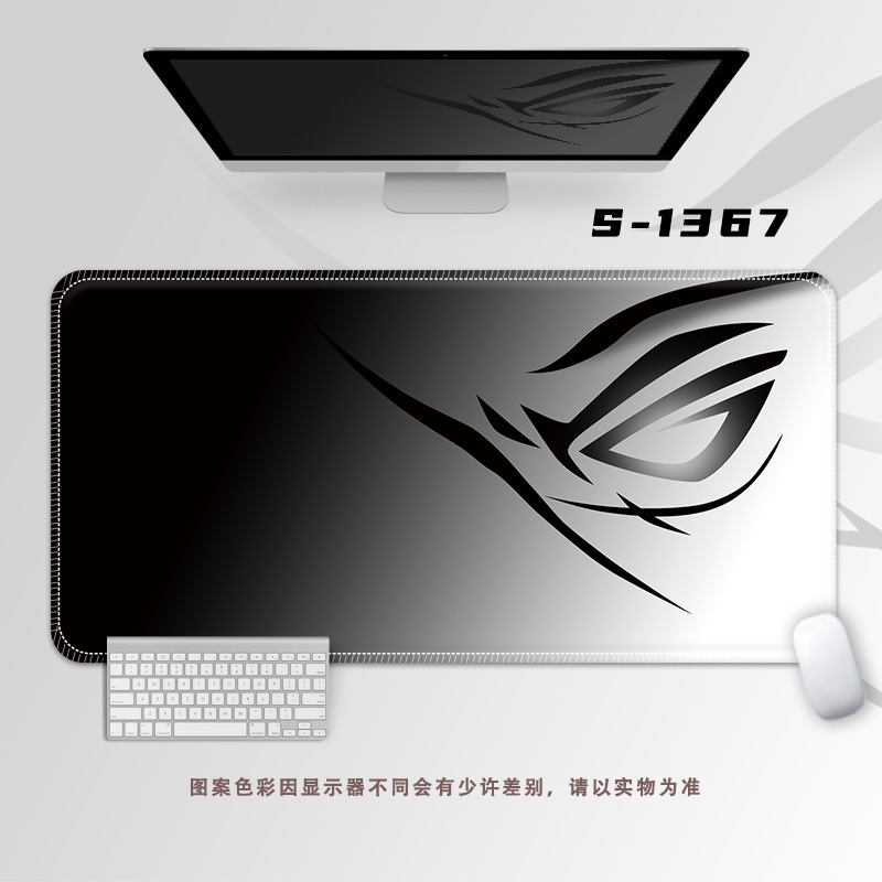 Rog Eye Mouse Pad Oversized Table Pad Alas Keyboard Komputer Esport Pria, Alas Tulisan Siswa