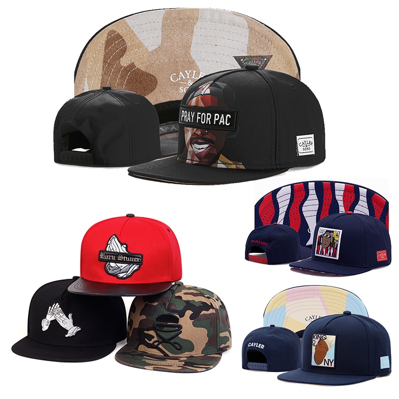 Produk Baru Bordir cayler and sons Topi Huruf snapback Topi for man fashion vintage Topi Basket Topi Pelindung Matahari Topi hiphop Untuk Wanita