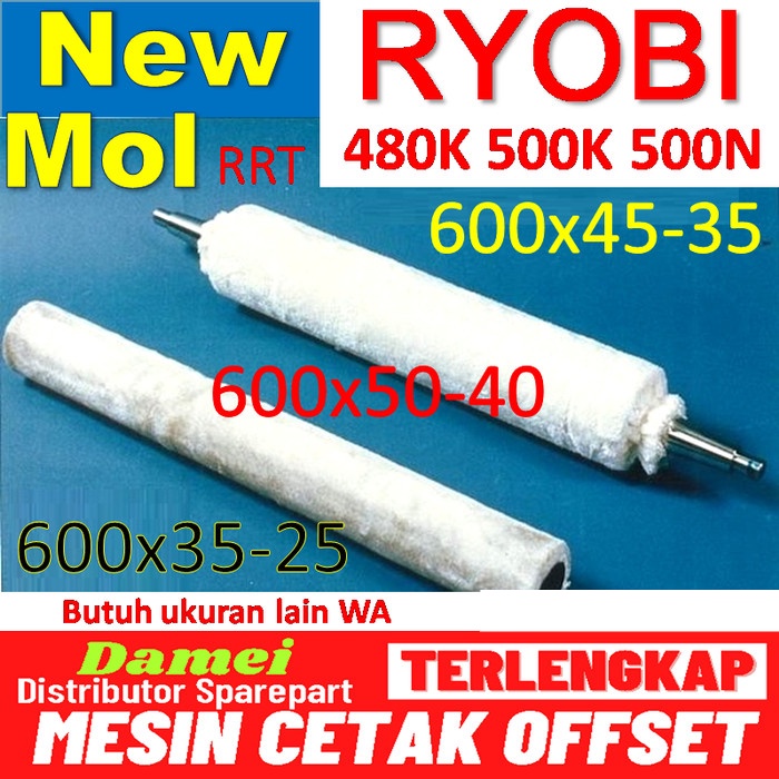 New Mol Ryobi 500K Kain Rol Air Ryobi 500N Dampening Sleeve Ryobi 480K