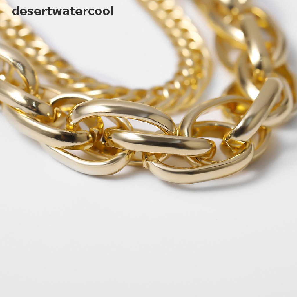 Deid Kalung Choker Punk Hip Hop Untuk Wanita Statement Gothic Cuban Chunky Necklace Martijn