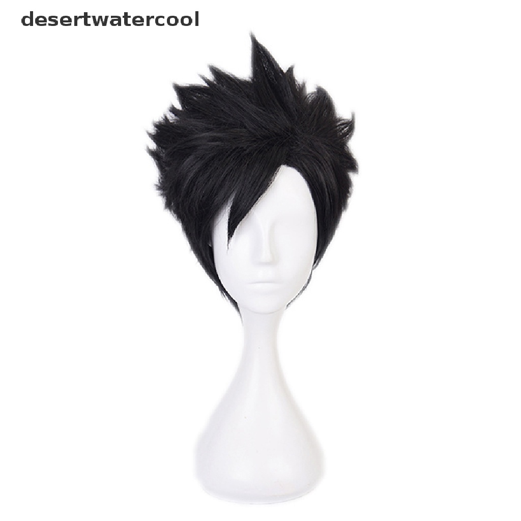 Deid Anime Haikyuu Kuroo Tetsurou Cosplay Wig Kostum Main Wig Rambut Hitam Martijn