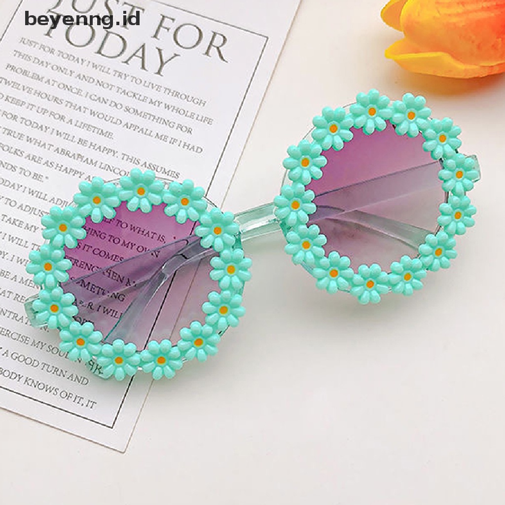 Beyen Kids Kacamata Hitam Anak Bulat Bunga Sunglasses Cewek Cowok Bayi Sport ID