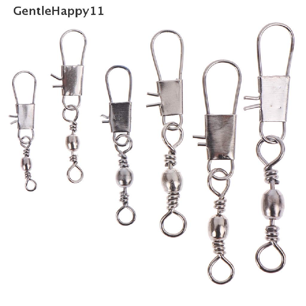 Gentlehappy Barrel swivels rings Konektor Pancing Dengan interlock fishing lure id