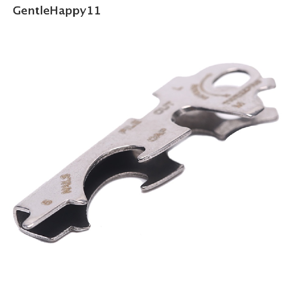 Gentlehappy 8in1 Multitools Gantungan Kunci Stainless Steel Outdoor Survival Tool Gear Gadget id