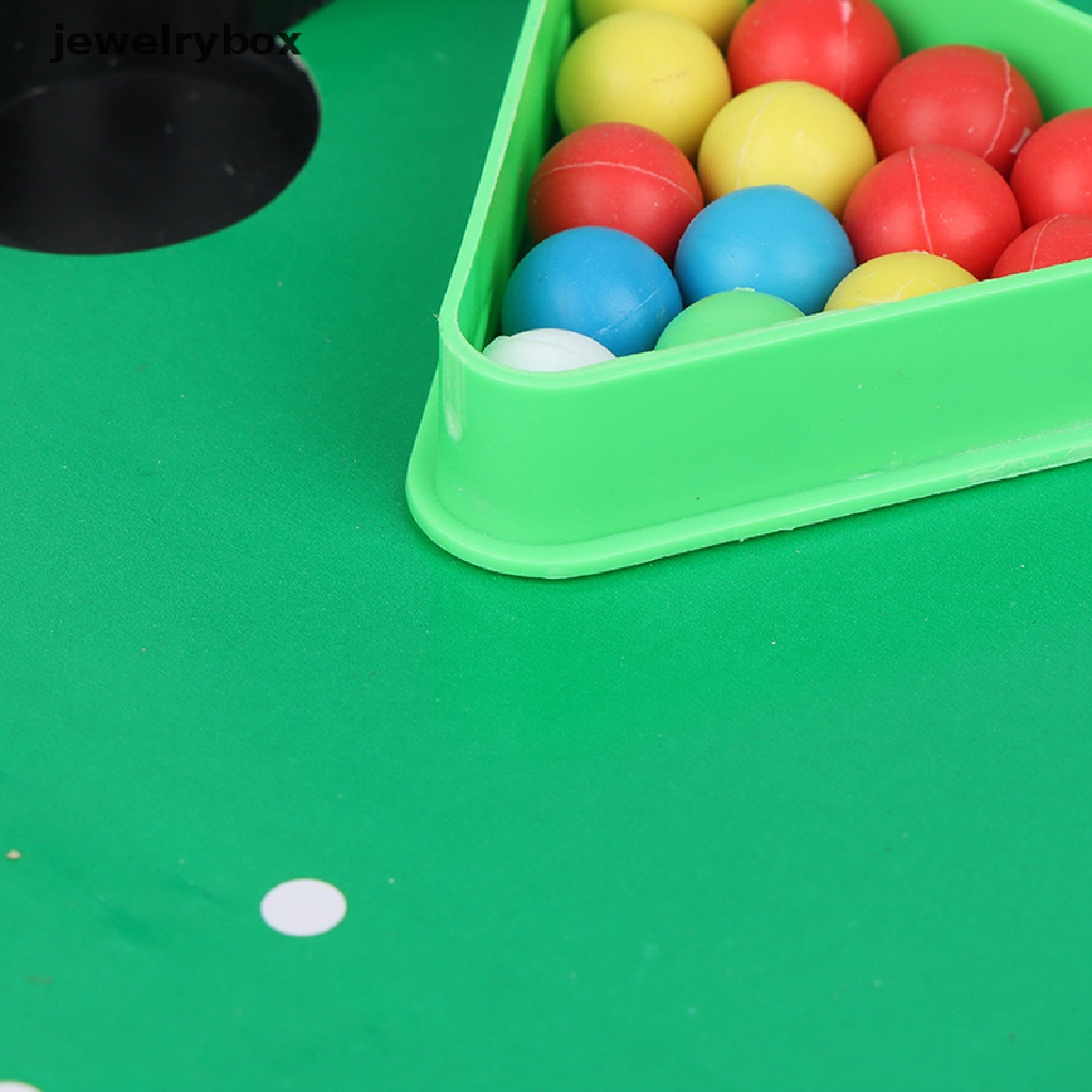 [jewelrybox] Billiards Mini Desktop Meja Kolam Renang Snooker Mainan Permainan Set Butik Interaksi Orang Tua-Anak