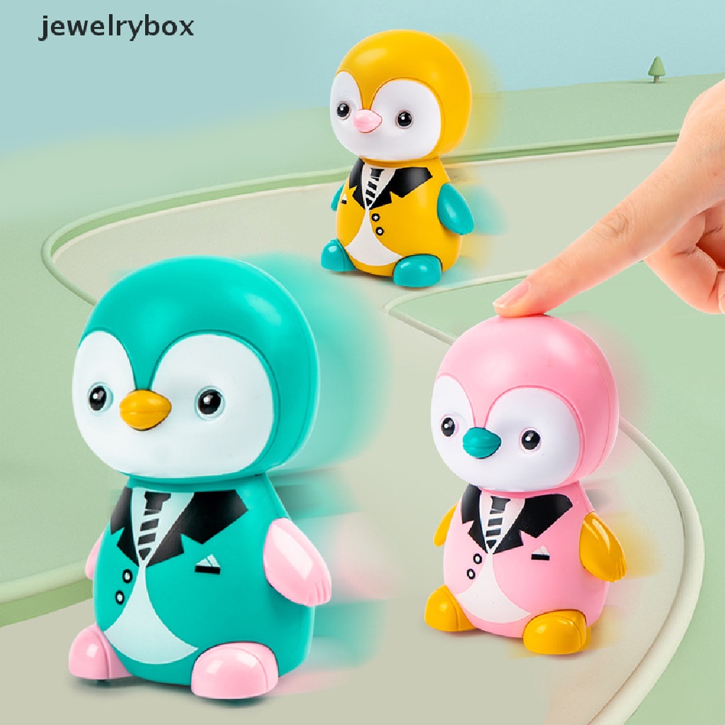 [jewelrybox] Little Penguin Press Pull Back Toys Push And Go Animal Mainan Anak Tarik Kembali Mainan Butik