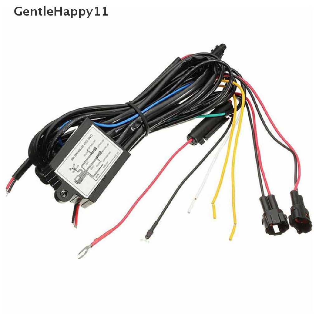 Gentlehappy Mobil DRL Siang Hari Berjalan Lampu Dimmer Peredupan Relay Control Switch Harness 12V id