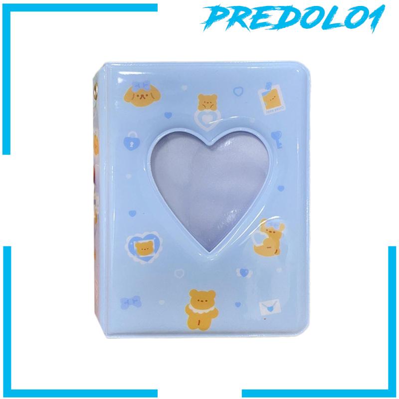 [Predolo1] Album Foto 3inch Photocard Sleeves Love Heart Photocard Holder Book