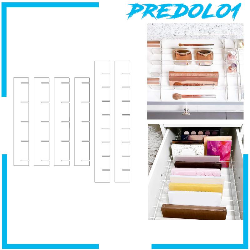 [Predolo1] 6x Sekat Laci Organizer Drawer Partition Board Untuk Meja Baju Make up
