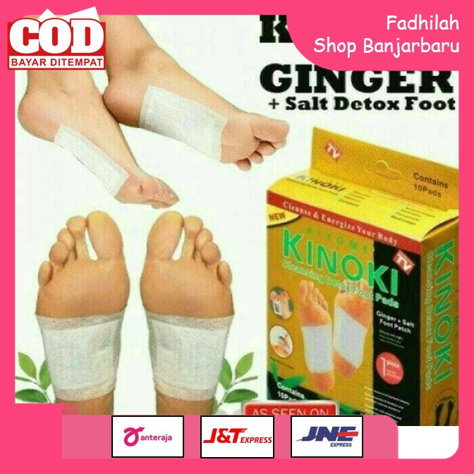 (ASLI) KINOKI GOLD PRODUK ORIGINAL 1 KOTAK KIYOME GINGER SALT CLEANSING KOYO DETOX FOOT KAKI PADS | FADHILAH SHOP BJB