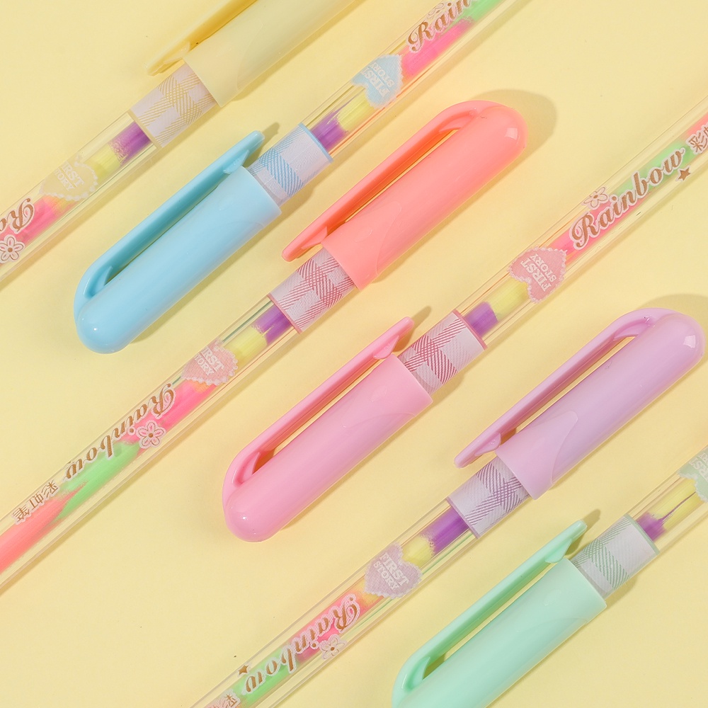 Fashion Colorful Stabilo Alat Tulis Sekolah/Anak Dream Pink Menulis Pensil Halus Gel Ball Ball-point Bolpen