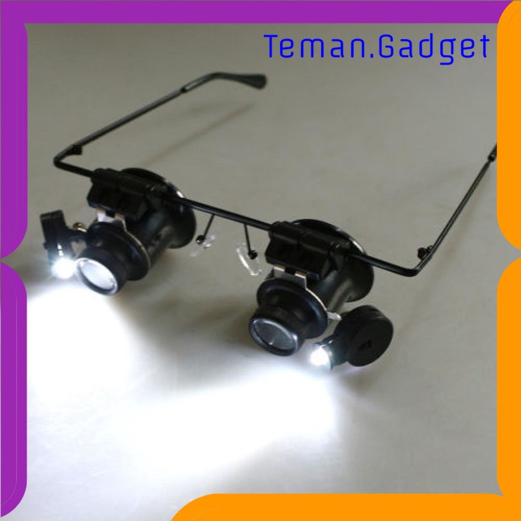 TG - ATK Gorelax Kacamata Pembesar Reparasi Jam Perhiasan 20x Magnifier - 9892A
