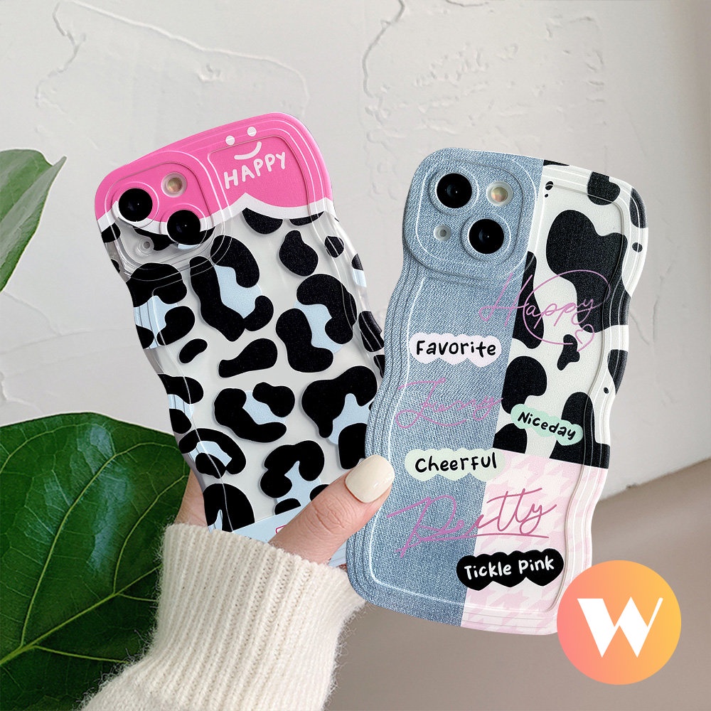 Denim Patch Leopard Print Case Infinix Smart 6 4 5 Plus Hot 12i 20s 11s NFC 10T 10Lite 10s 20 11s Hot 8 10 12 Pro 9 11 Play Note 12Pro 8 12 G96 12 2023 10Pro Wavy Edge Soft Cover