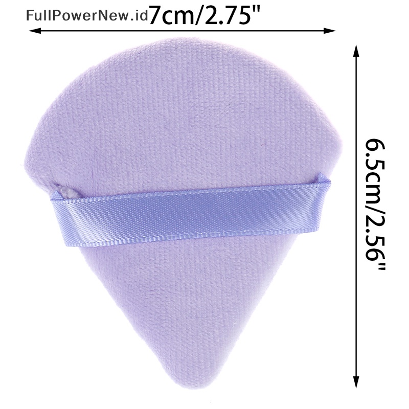 Power 2pcs Puff Kosmetik Segitiga Velvet Foundation Cream Makeup Sponge Puffs Tools ID