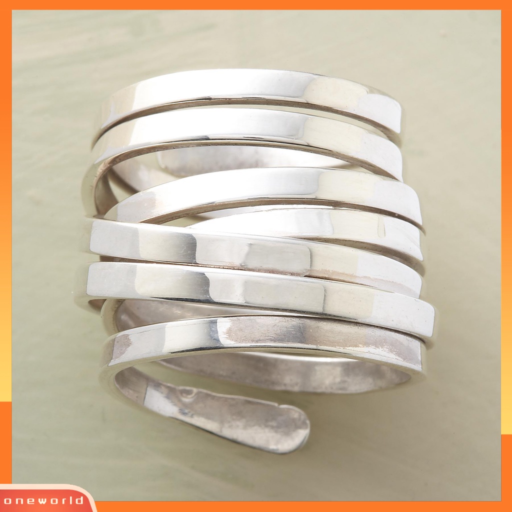 [EONE] Finger Band Enwind Eropa Dan Amerika Geometris Electroplating Gaya Sederhana Dekorasi Hypoallergenic Multilayered Vintage Punk Cincin Perhiasan Aksesori