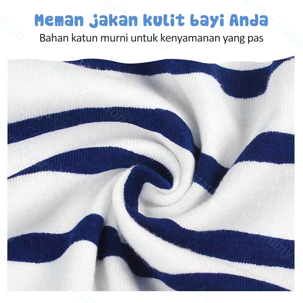 Mumystation 0-2Tahun Setelan Anak Bayi Tanpa Lengan Dan Celana Pendek/Kaos Oblong Bayi