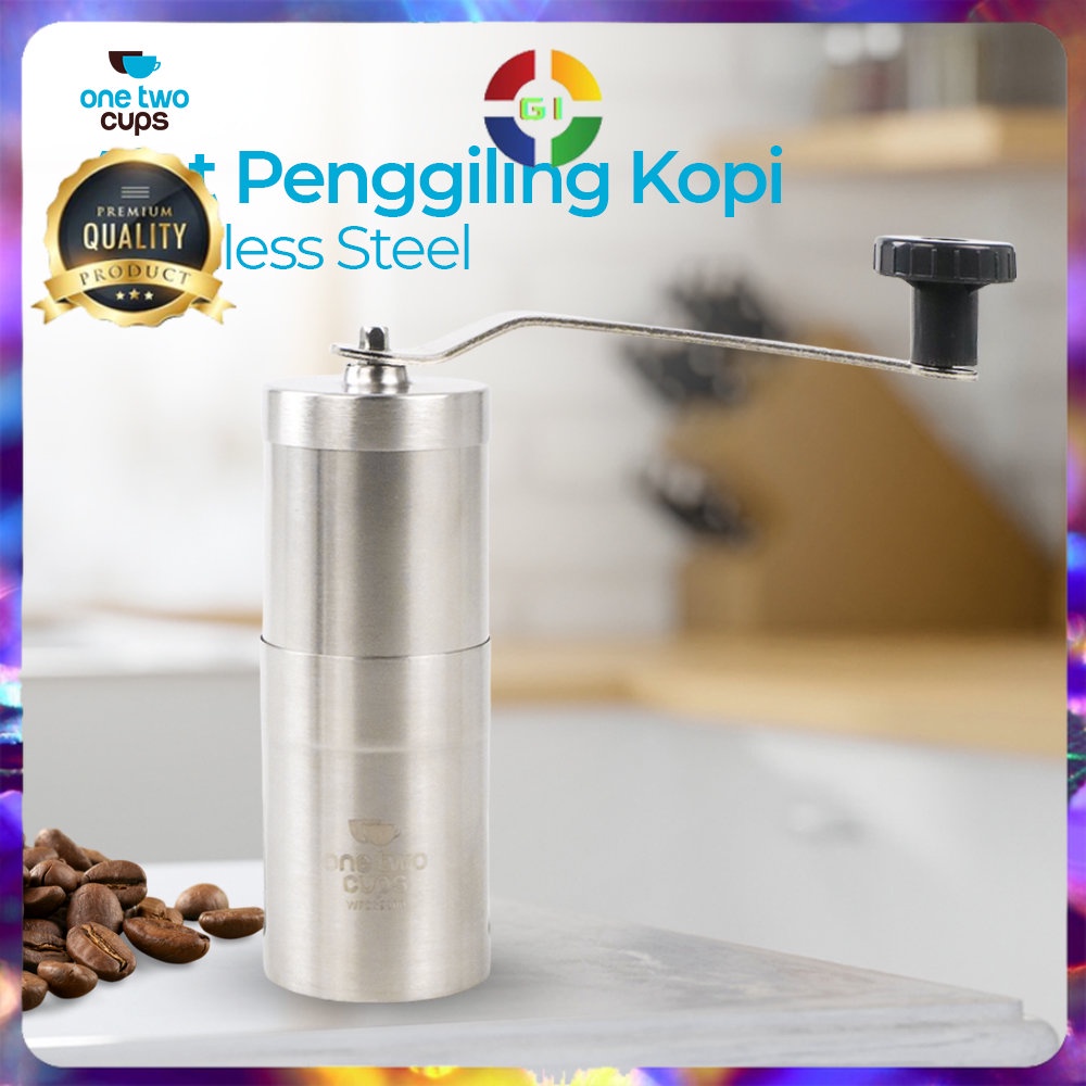 Alat Penggiling Kopi Stainless Steel Silver