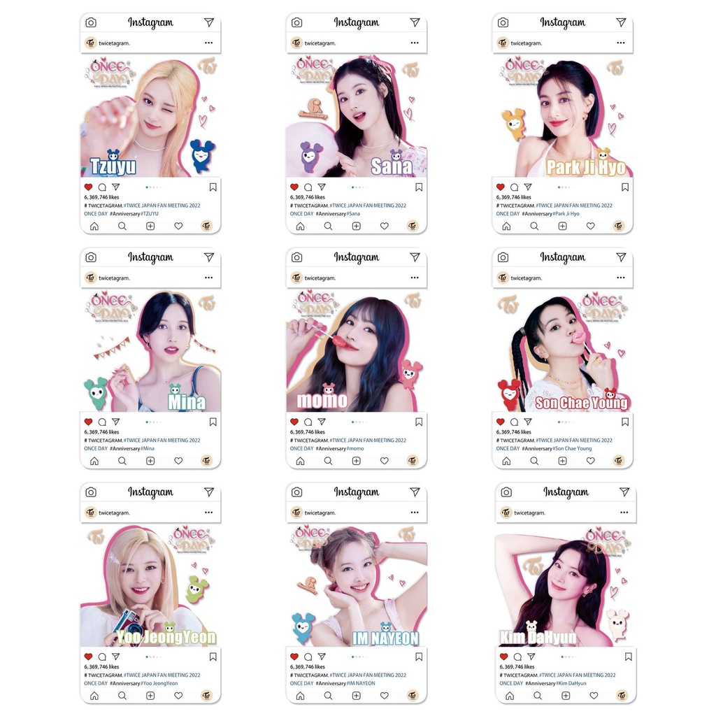 8-9pcs /set TWICE NJ Photocard READY TO BE PVC Card NJ Transparan Bening Kpop Postcard